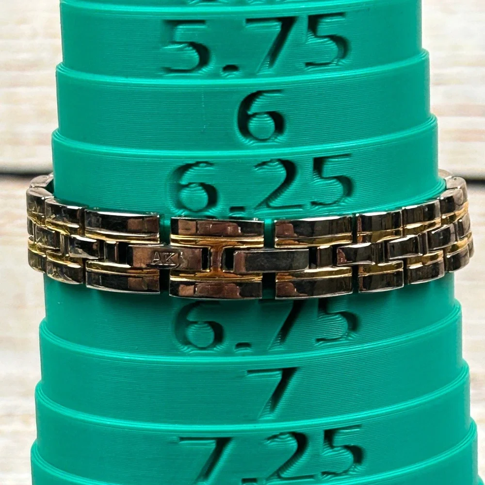 Anne‎ Klein Womens Two Tone Square Watch Roman Numeral Dial 10/8743 Y121E